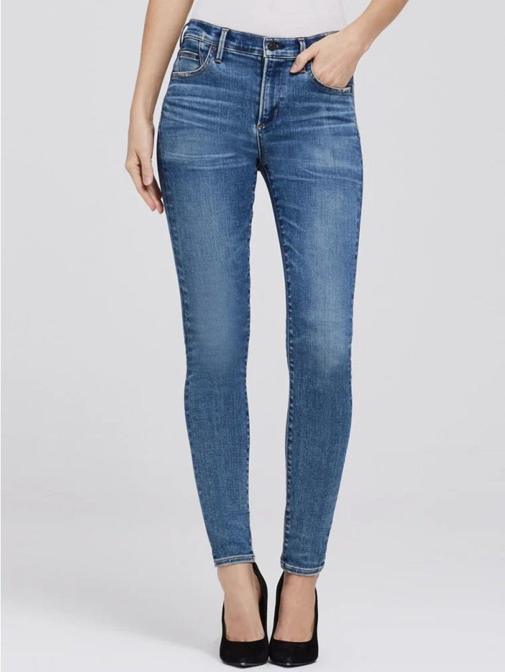 Citizens for humanity rocket High-Rise skinny Blue Jeans Reyes